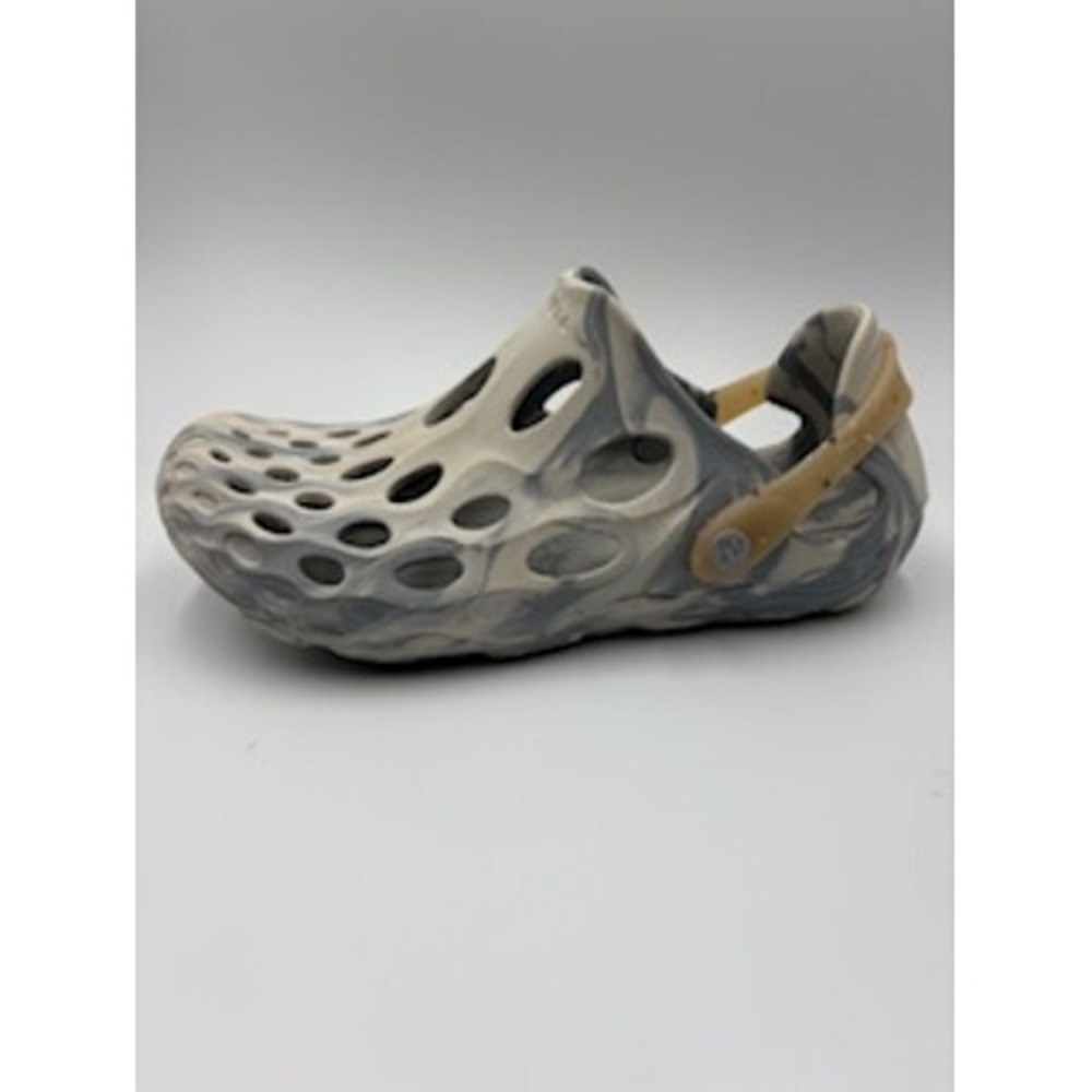 Merrell Hydro Moc Grey White Marbled Slip On Water Shoes Womens 9 Mens 7.5